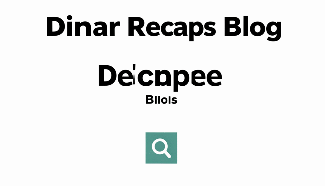 Dinar Recaps Blog